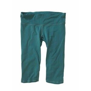 Gap Fit GFast Capri Crop Leggings Womens Size S Teal Green Yoga Athletic Workout